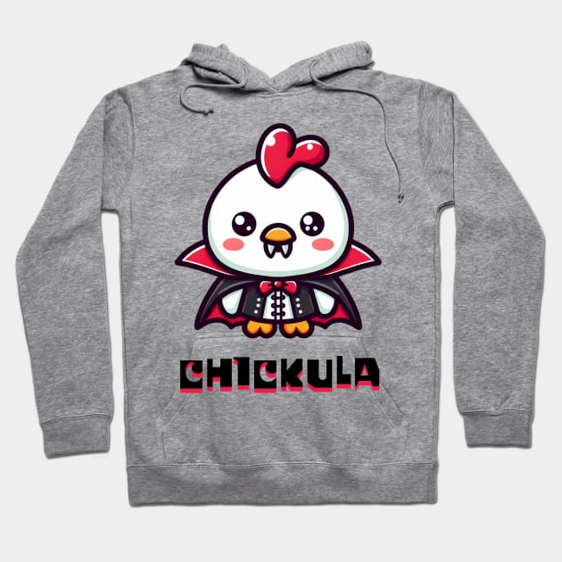 CHICKULA - Chicken and Dracula Humor Hoodie by DaysMoon